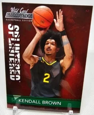 2021-22 Wild Card Alumination KENDALL BROWN RC #ASP-33 SPLINTERED Red RC  Pacers