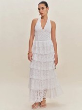 BNWT Reformation Astara Dress Size 4 Bridal Lace Maxi