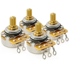 Musiclily Ultra CTS 450G 4Pcs A250K Audio Taper Short Split Shaft Potentiometer