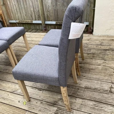 Dining Chair Set 6 Pieces Comfortable Seating. Great Condition - Image 1 of 4