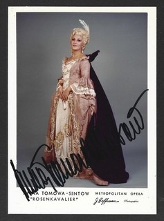 ORIGINAL AUTOGRAMM VON ANNA TOMAWA SINTOW ( OPERNSÄNGERIN / SOPRANISTIN )