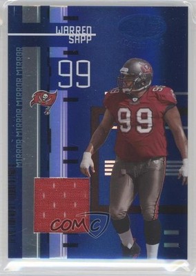 2005 Leaf Certified Materials Mirror Blue 37/50 Warren Sapp #145 HOF 00jz