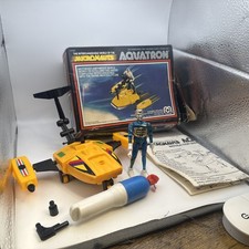 Vintage Mego Micronauts Aquatron, Box, Instructions  Time Traveler, Motor Works