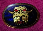 Vintage KISS Belt Buckle Demon Boot 1978 Pacifica Holographic Prism Gene Simmons