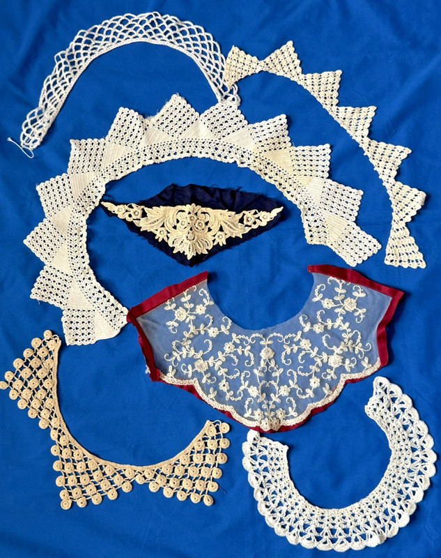 Vintage Antique Collars Lace & Crochet & Others - Repurpose Repair Salvage