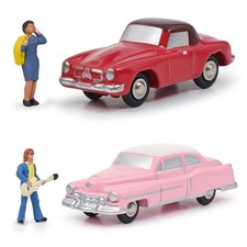 Schuco Piccolo Mercedes Benz  Cadillac Eldorado Miniature Cars Set Used