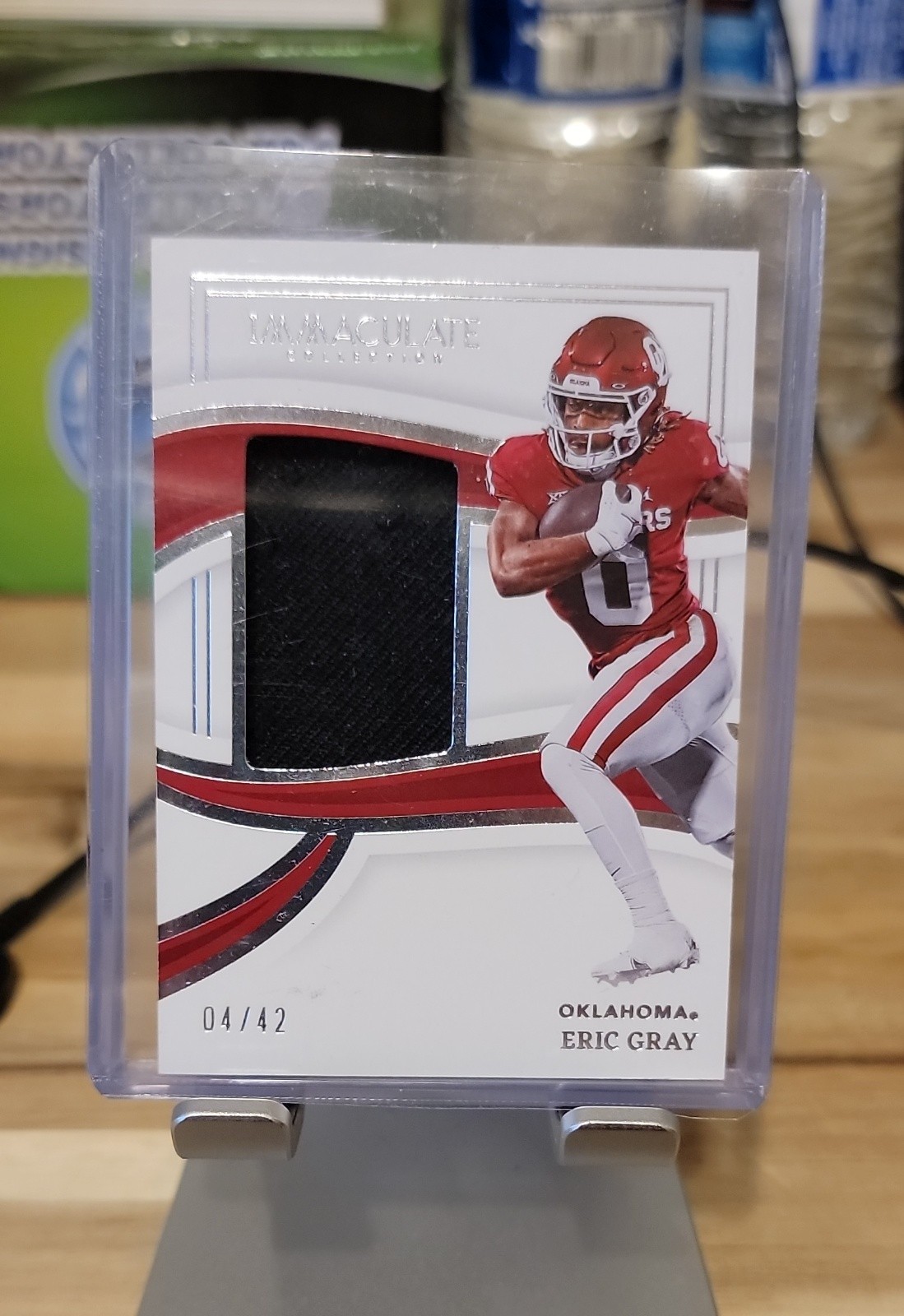 Eric Gray Panini Immaculate Collection Collegiate Premium Patches Rookie Autographs #ERG Base