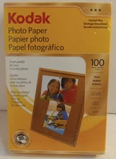 Kodak Photo Paper High Gloss 100 Sheets 4X6" Instant Dry New Unopened Sealed