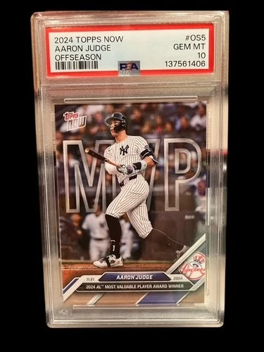 Aaron Judge 2024 Topps Now Offseason #OS-5 AL MVP PSA 10 GEM MINT