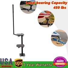 Boat Trailer Steps with Handrail Ship Trailing Ladder Tool for Saltwater Anglers