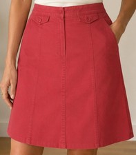 Vintage Talbots Coral Cotton A-Line Skirt Women s Size 18