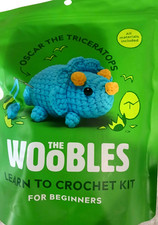 The Woobles Oscar The Triceratops Learn to Crochet Kit for Beginners