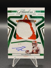 2023 Panini Flawless Collegiate - Star Swatch Signatures Tee Higgins 5/5 (AU)
