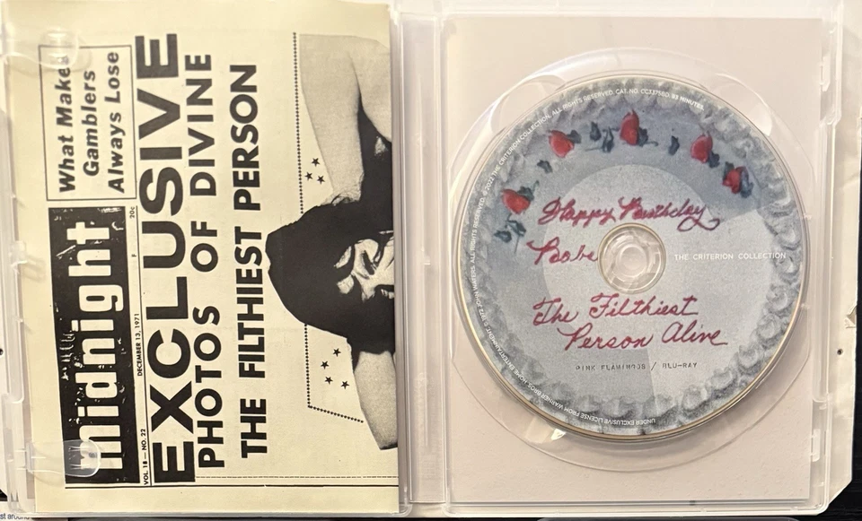 Pink Flamingos Criterion Collection (Blu-ray, 1972) With Slipcover & Inserts - Image 3 of 3