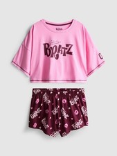 Womens Ladies Primark BRATZ Pyjama Set PJs Top  Shorts Set Pjs Licensed