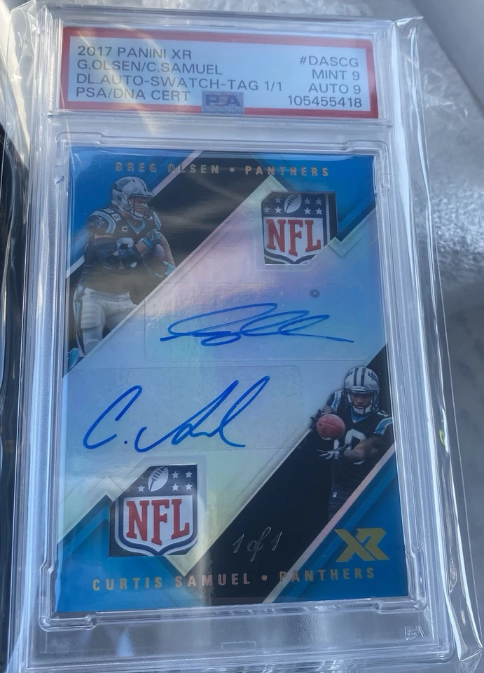 2017 PANINI XR DUAL AUTOGRAPH SWATCHES DASCG G.OLSEN/C.SAMUEL DL.AUTO-SWATCH 1/1 - Image 2 of 4