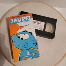 Hanna Barbera Presents Smurfs VHS 1987 Gargamel's Giant Kids Klassics Cartoon