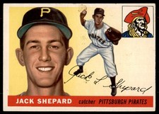 1955 Topps Jack Shepard RC Pittsburgh Pirates #73 EX-EX+