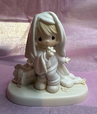 Vintage Precious Moments "JUNE" Little Girl Bride 110043