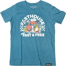 Fasthouse Wild One Girl's Tee, Heather Teal