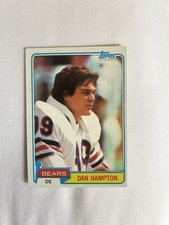 1981 Topps Dan Hampton Chicago Bears Rookie Football Card Base Set #316