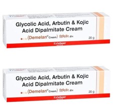 Demelan Cream Glycolic Acid Kojic Acid for Hyper Pigmentation 20g