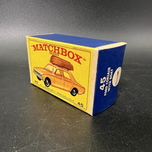 Matchbox Lesney #45 Ford Corsair With Boat NUR BOX - KEIN AUTO - Bild 5 von 10