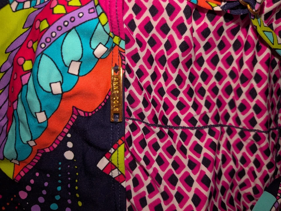 Traje de baño Tankini Anne Cole Signature floral halter talla mediana Foto 3 de 4