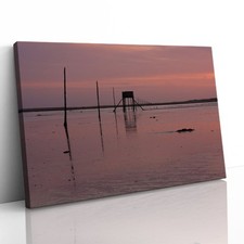 Lindisfarne Holy Island Pilgrims Walk Canvas Framed Print Picture Wall Art