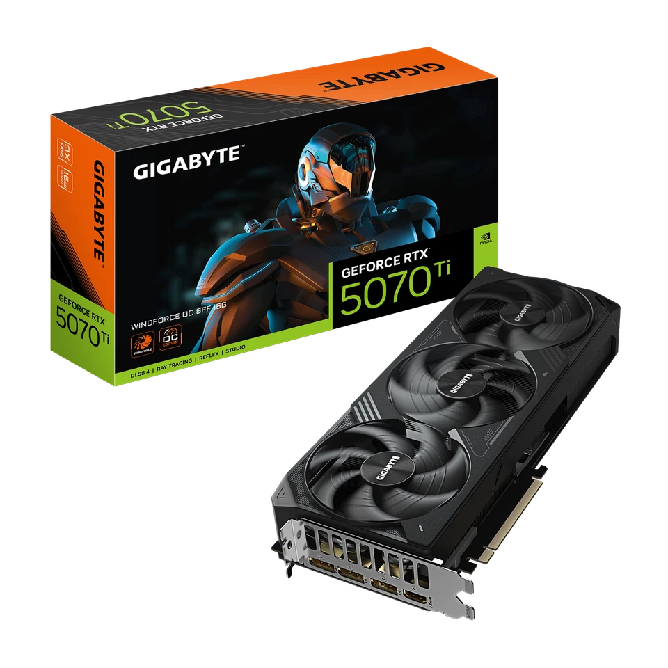 ⭐ Gigabyte GeForce RTX 5070 Ti Windforce OC SFF 16G ⭐