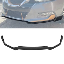 1pc For 2016-2018 Nissan Maxima Unpainted PU Front Spoiler Bumper Lip Chin Black