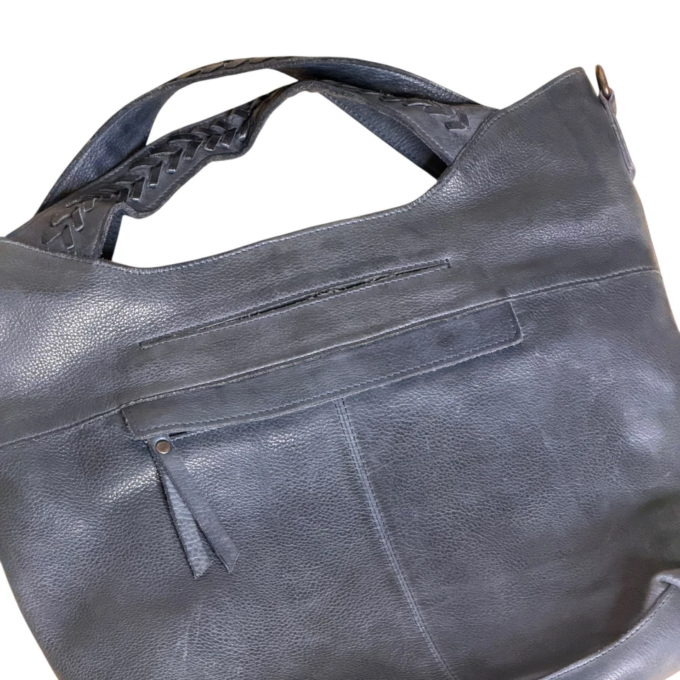 Latico Mason Tote Crossbody Leather Purse Satchel Shoulder Bag Gray bv - Image 3 of 4