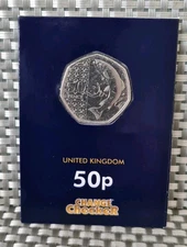 2023 Salmon 50p Definitive Royal Mint Coin No Privy Mark In Blue  Card From Bag