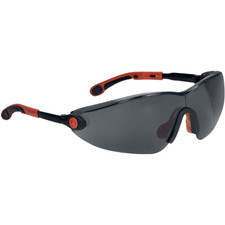 Delta Plus VULCANO2 SMOKE Safety Glasses Adjustable Anti-Fog Polycarbonate Lens
