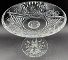 ESTATE VINTAGE SIGNED WATERFORD COMPOTE VASE FOOTED PEDESTAL BOWL CUT CRYSTAL