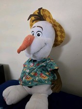 Disney Frozen Snowman Olaf BABW Build A Bear Plush Toy Tropical Shirt  Hat 2014