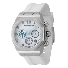 Technomarine Reef Sun Women's 40mm Glacier Ice Crystal Chrono Watch TM-523005