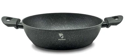 WeGeek Plat à four marbre noir 28 cm – Fonte aluminium, compatible induction - Photo 1/4