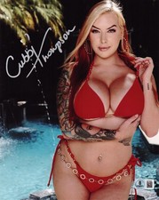 Hot Sexy Cubbi Thompson Signed 8x10 Photo Adult Star Autograph Beckett Hologram
