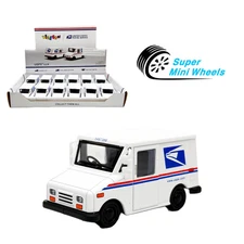 Kinsfun 1:72 USPS LLV Truck 2.5" Diecast Metal Car
