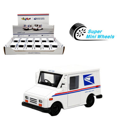 Kinsfun 1:72 USPS LLV Truck 2.5'' Diecast Metal Car