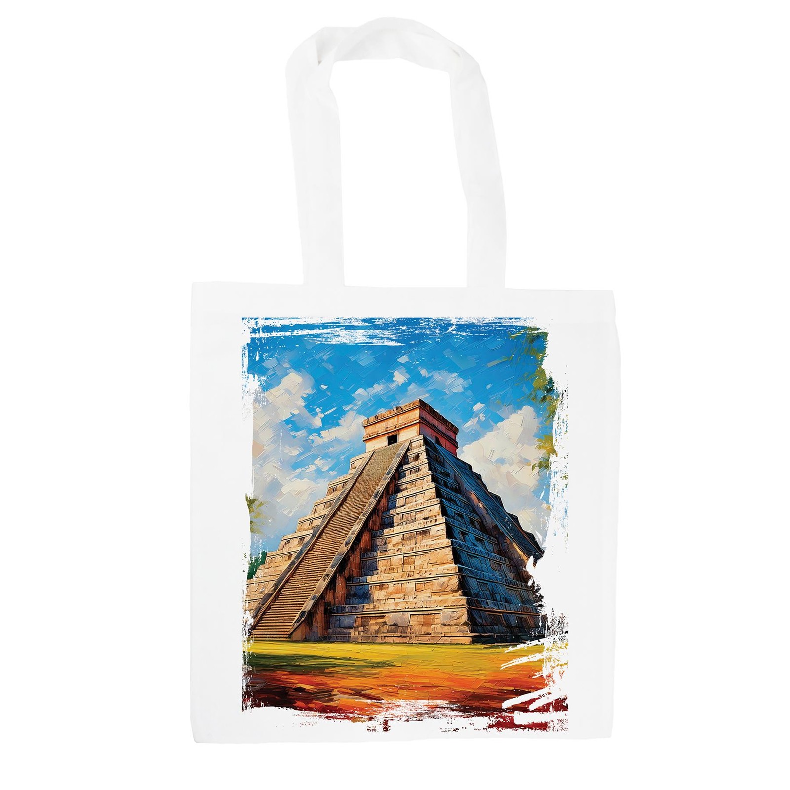 Chichén Itzá Tote Bag - Seven Wonders Reusable Shopping Bag Gift