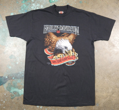 Vintage 3D Emblem Harley Davidson T Shirt L/XL 