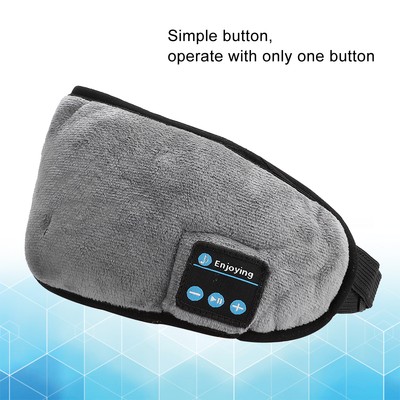 Wireless BT 5.0 Eyeshade Cover Intelligent Sleeping Music Headphone Travel B Hot