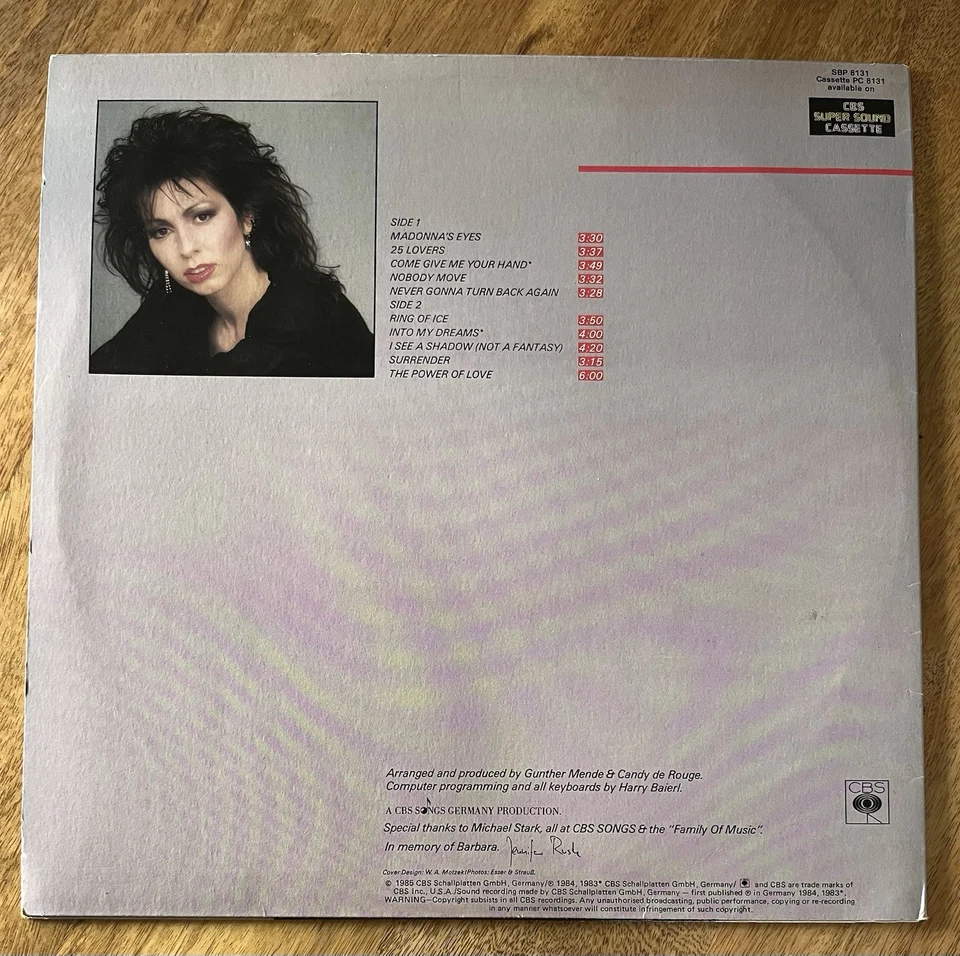 Jennifer Rush By Jennifer Rush (Vinyl LP, 1985) - Image 2 of 4