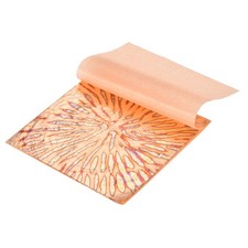 25 Pcs Gold Leaf Sheet with Pattern 5.5"x5.5" for Craft,Copper Blooming Flower