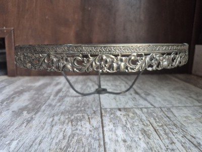 Ornate 10  Fitter Shade  Holder For Electric Banquet Lamp Parts 