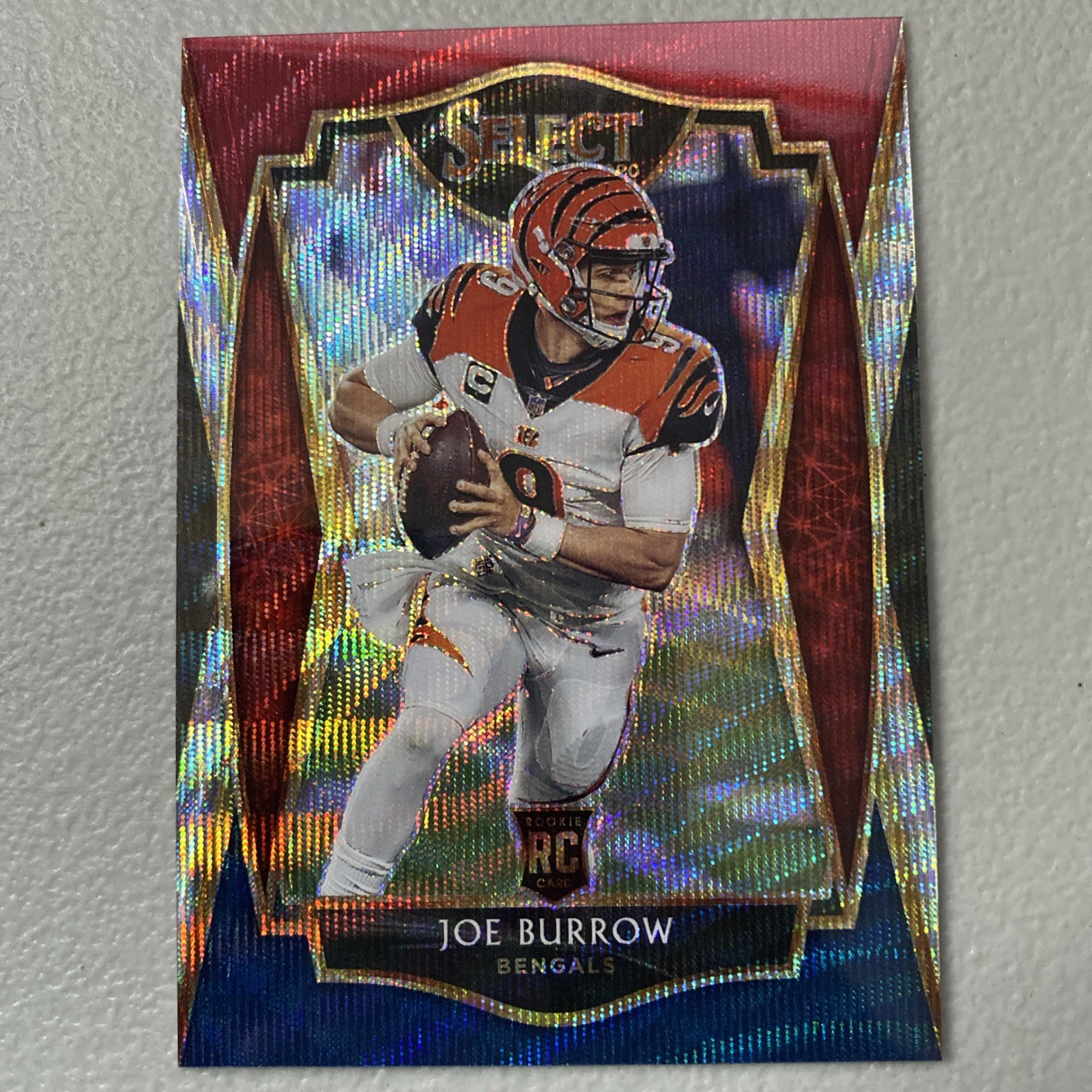 2020 Panini Select Premier Level Joe Burrow #146 Tri-Color Prizm /199 (RC)