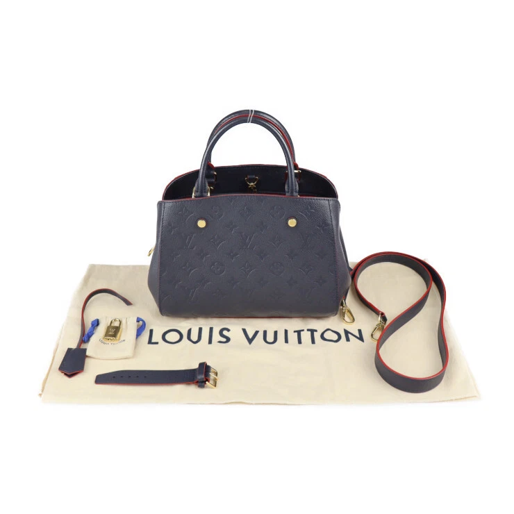 LOUIS VUITTON Montaigne BB Handbag M42747 Monogram Empreinte