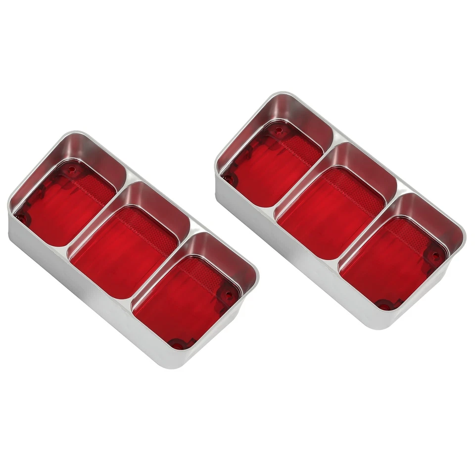 Luz trasera lámpara lente inferior L + R sin bombilla para Oldsmobile Cutlass 442 Supreme 1972 Foto 2 de 4